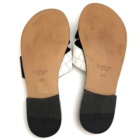 Botkier New York Ally Leather Crisscross Slip-on Slide Sandal 7.5 - Picture 6 of 6